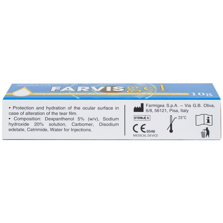 Gel Favisgel Farmigea giúp bảo vệ bề mặt nhãn cầu ở những bệnh nhân bị thay đổi màng phim nước mắt (10g)