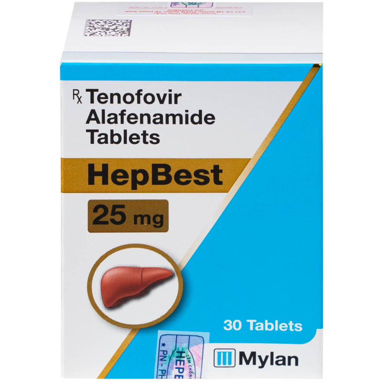 Thuốc Hepbest 25mg điều trị nhiễm virus viêm gan B mạn tính (30 viên)