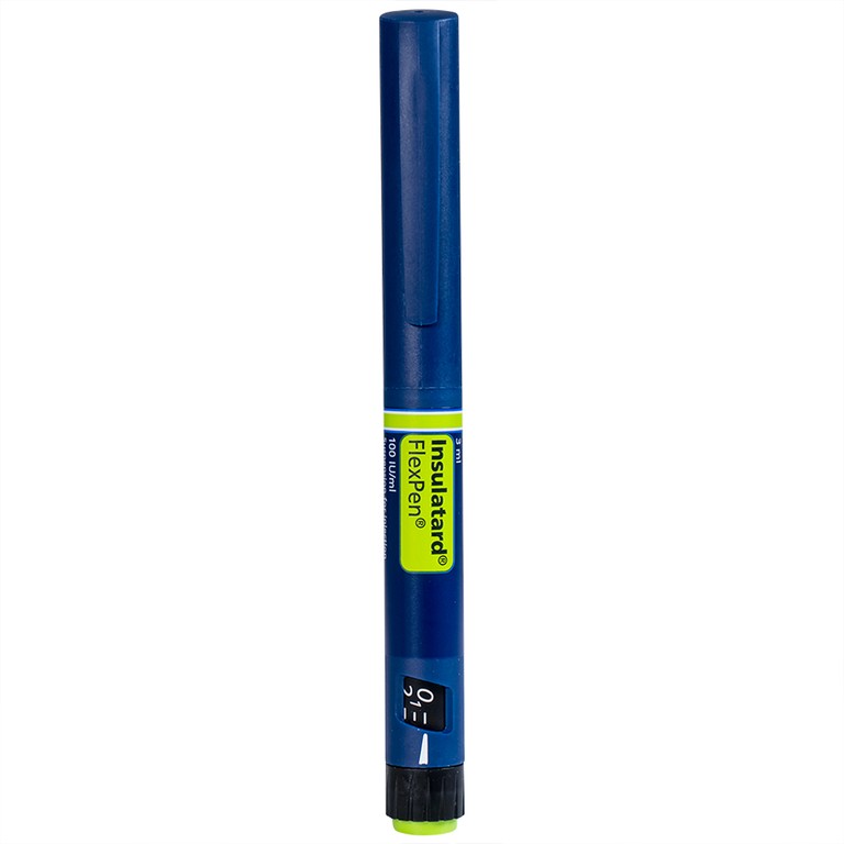 Bút tiêm Insulatard FlexPen 100IU/ml Novo Nordisk điều trị bệnh đái tháo đường (5 cây)