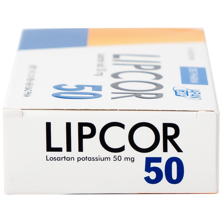 Viên nén Lipcor 50 DHG Pharma điều trị tăng huyết áp (3 vỉ x 10 viên)