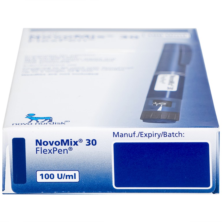 Bút tiêm NovoMix 30 FlexPen Novo Nordisk điều trị đái tháo đường (5 cây x 3ml)