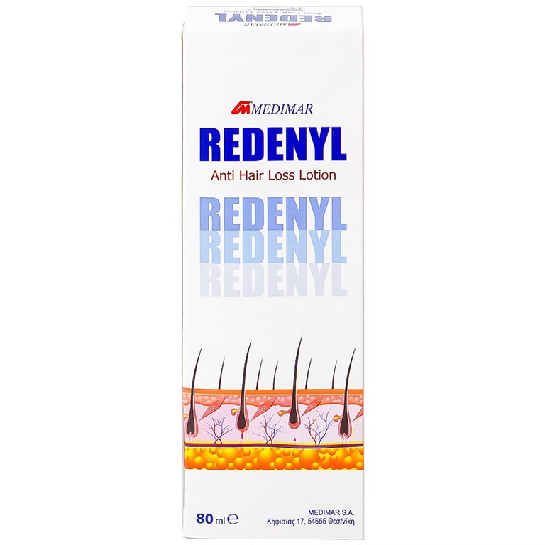 Xịt Redenyl Lotion Medimar giúp mọc tóc và ngăn ngừa rụng tóc (80ml)