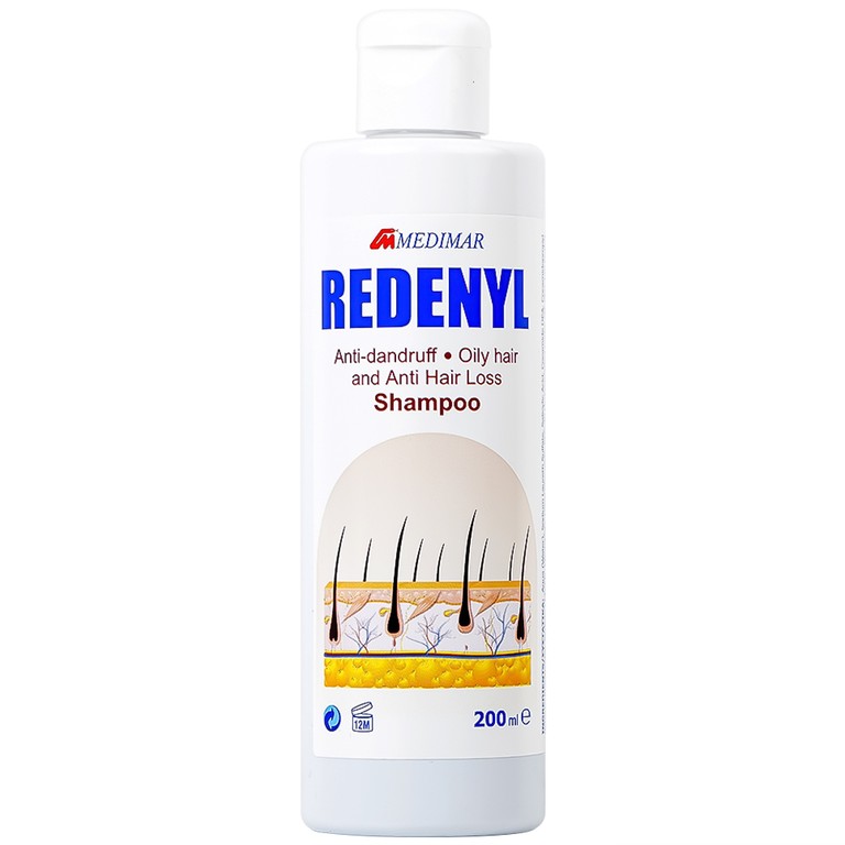 Dầu gội Redenyl Medimar chống rụng, kích thích mọc tóc (200ml)