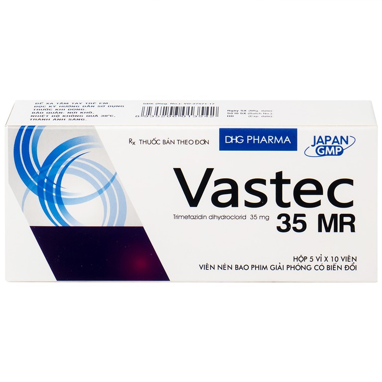 Thuốc Vastec 35 MR DHG điều trị đau thắt ngực ổn định (5 vỉ x 10 viên)