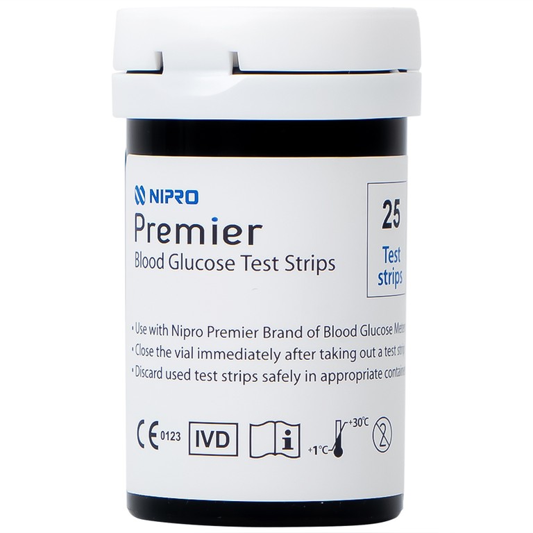 Que thử đường huyết Nipro Premier (25 que)