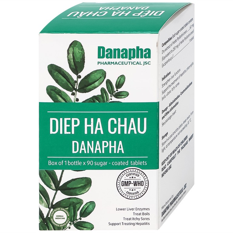 Thuốc Diệp Hạ Châu Danapha tăng cường chức năng gan (90 viên)