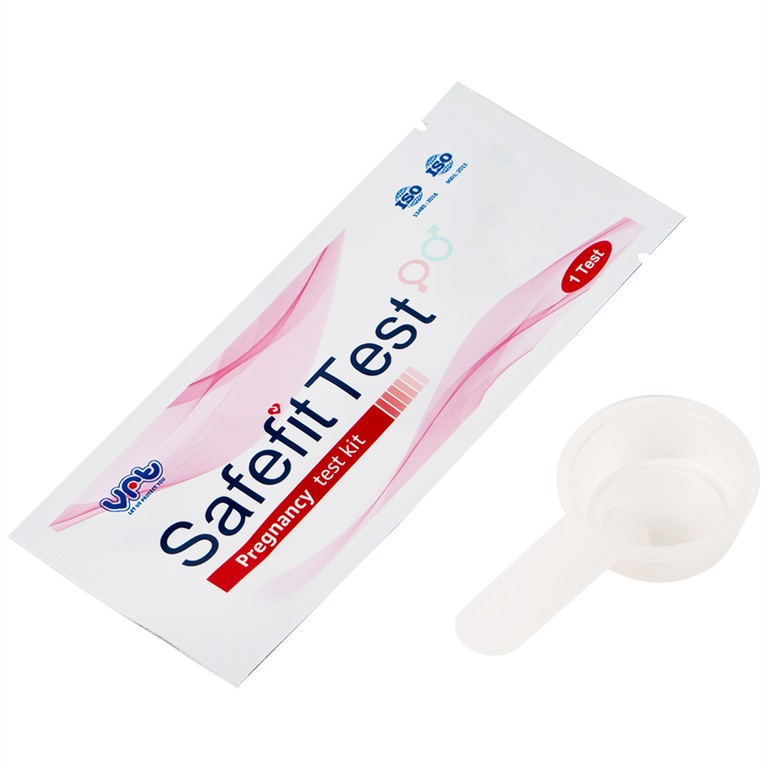 Que thử thai nhanh Safefit Test (Hộp 1 que x 1 cốc nhựa)
