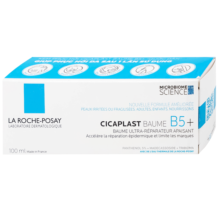 Kem dưỡng La Roche-Posay Cicaplast Baume B5+ làm dịu và phục hồi da cho trẻ em và trẻ sơ sinh (100ml)