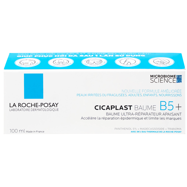 Kem dưỡng La Roche-Posay Cicaplast Baume B5+ làm dịu và phục hồi da cho trẻ em và trẻ sơ sinh (100ml)