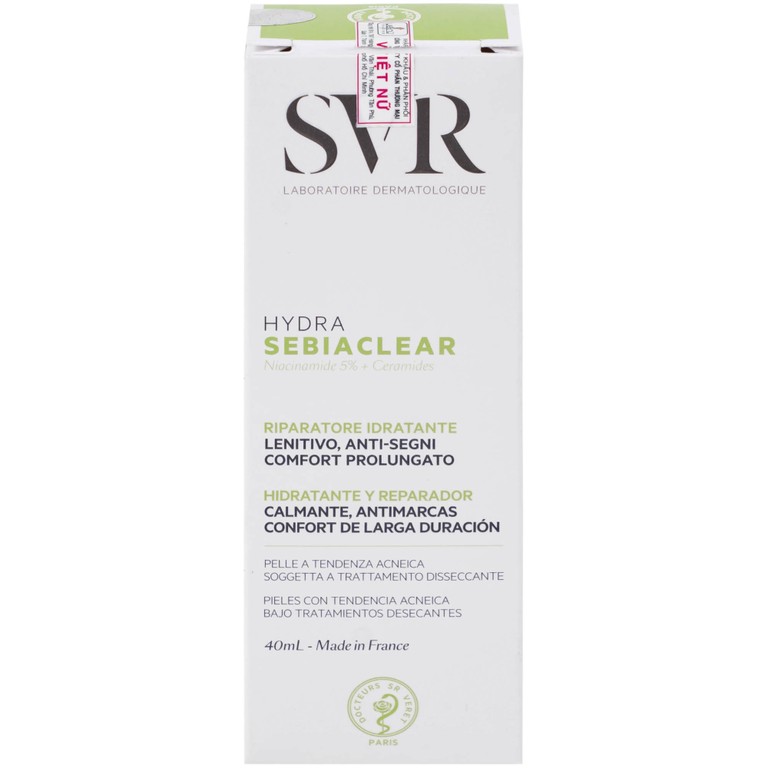Kem bôi SVR Sebiaclear Hydra dưỡng ẩm cho da dầu mụn (40ml)
