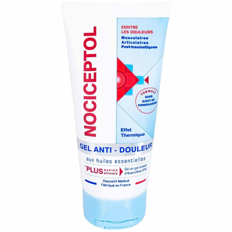 Gel bôi ngoài da Nociceptol Gel giảm đau, nhức, mỏi cơ, xương, khớp, chấn thương, giảm bầm tím, sưng nề (60ml)