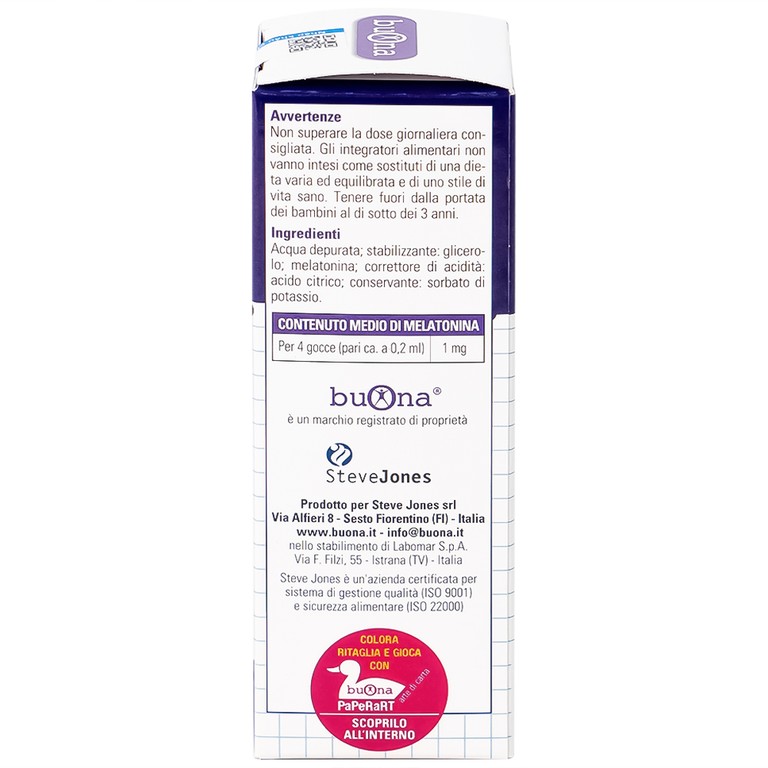 Thực phẩm bảo vệ sức khỏe Buona Circadiem hỗ trợ giúp ngủ ngon (20ml)