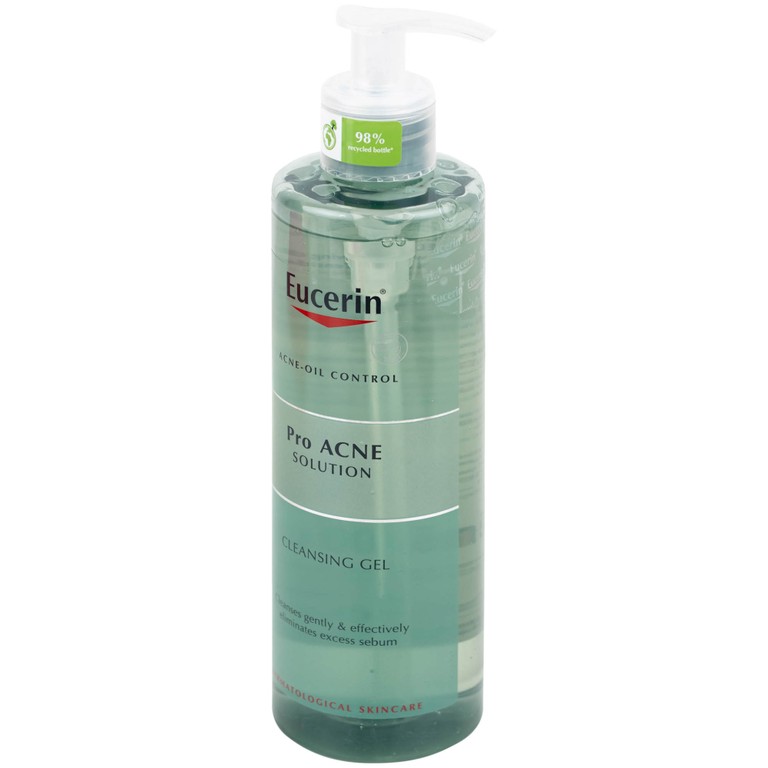 Gel rửa mặt Eucerin Pro Acne Cleansing Gel dành cho da nhờn, mụn (400ml)