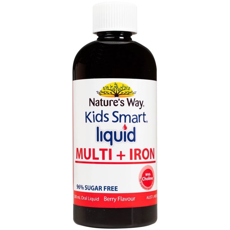 Nature's Way Kids Smart Multi + Iron hỗ trợ tăng cường sức khỏe và đề kháng (200ml)