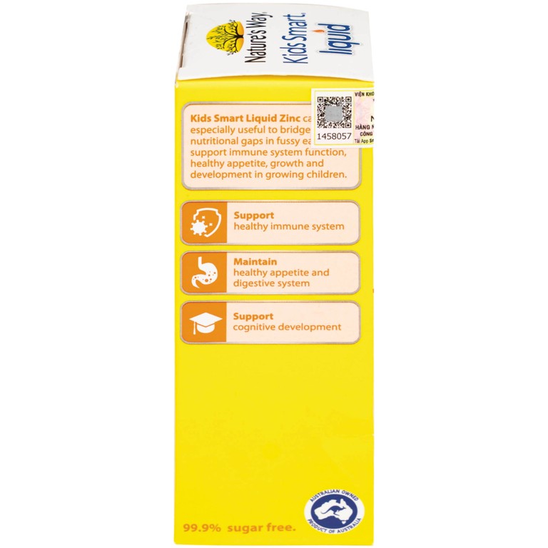 Natures Way Kids Smart Liquid Zinc bổ sung kẽm, tăng đề kháng, kích thích thèm ăn (100ml)