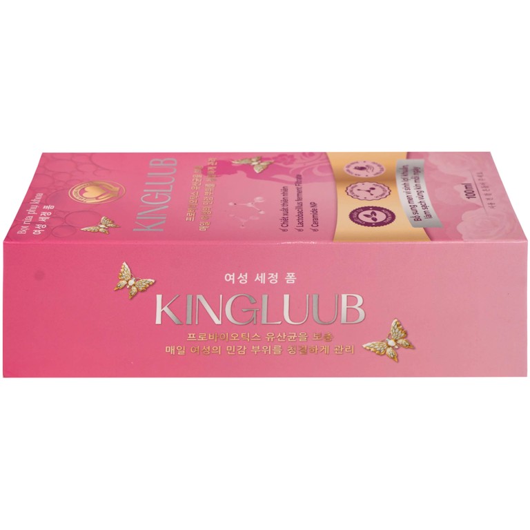 Bọt vệ sinh phụ nữ Kingluub làm sạch, khử mùi hương hoa hồng (100ml)
