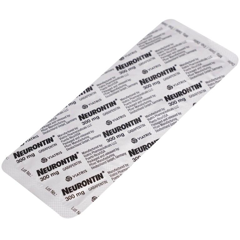 Viên nang cứng Neurontin 300mg VIATRIS điều trị hỗ trợ trong động kinh cục bộ (10 vỉ x 10 viên)