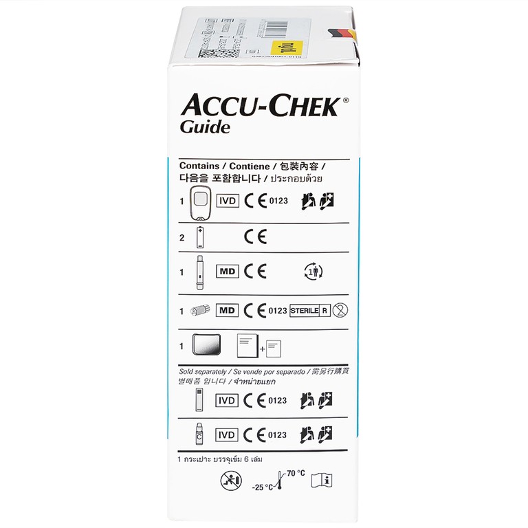 Máy đo đường huyết Accu-Chek Guide đo nhanh chóng chỉ với một nút bấm và an toàn