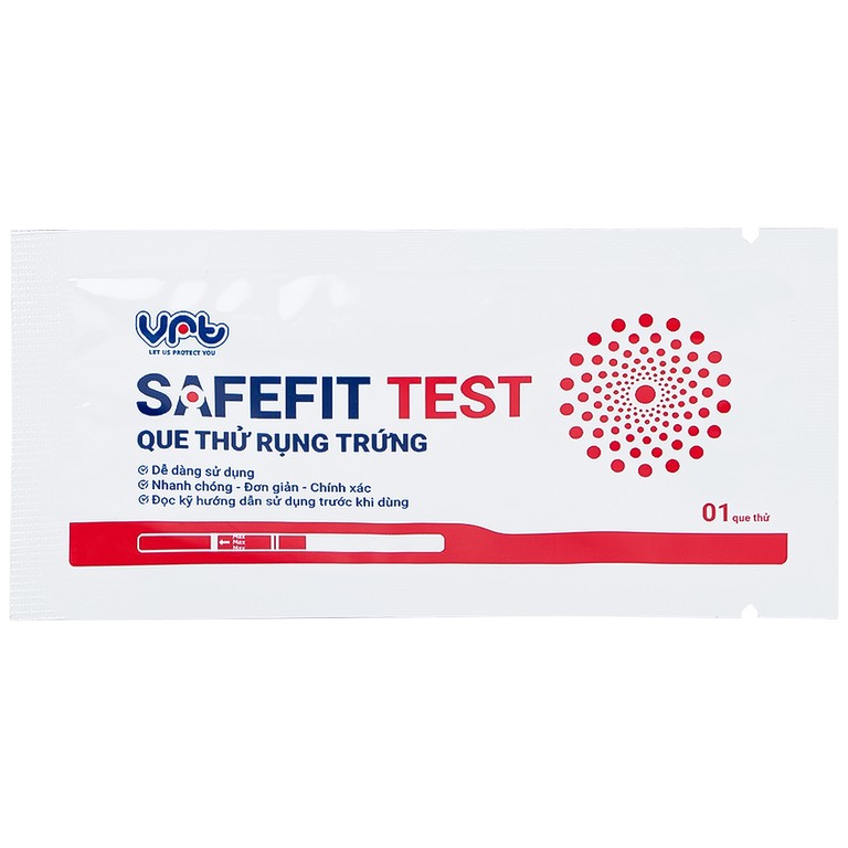Que thử rụng trứng Safefit Test dùng để xác định ngày rụng trứng (7 que)