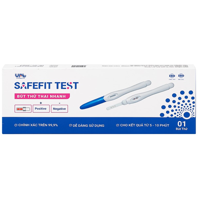 Bút thử thai nhanh Safefit cho kết quả nhanh với độ chính xác cao