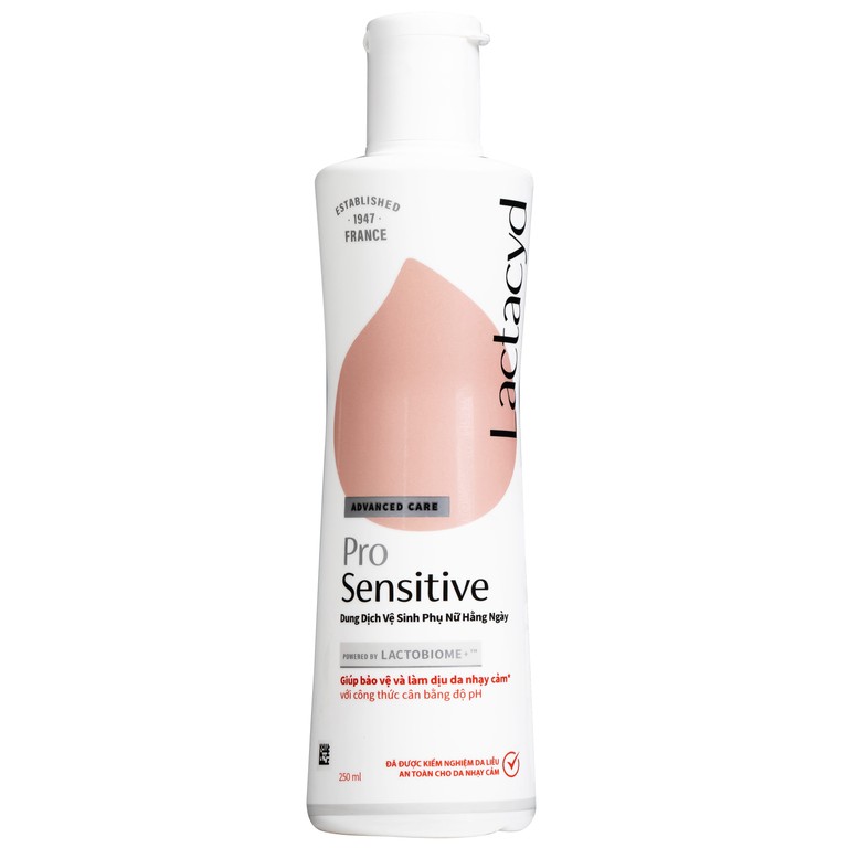 Dung dịch vệ sinh phụ nữ Lactacyd Pro Sensitive kháng khuẩn, giảm ngứa (250ml)