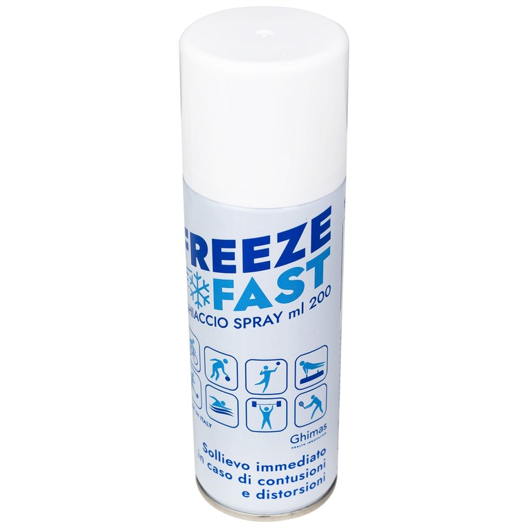 Chai xịt lạnh giảm đau Freezefast Ghiaccio Spray Italia giúp giảm đau bong gân, căng cơ, giãn dây chằng (200ml)