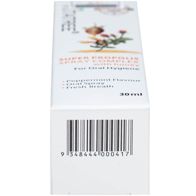 Xịt keo ong Vitatree Super Propolis Spray Complex With Honey hỗ trợ chống oxy hóa, giảm đau rát họng (30ml)