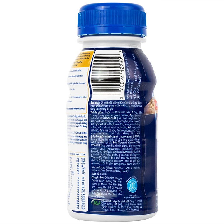 Sữa Ensure Gold StrengthPro hương vani 237ml Abbott tăng cường sức khỏe, tăng cường miễn dịch