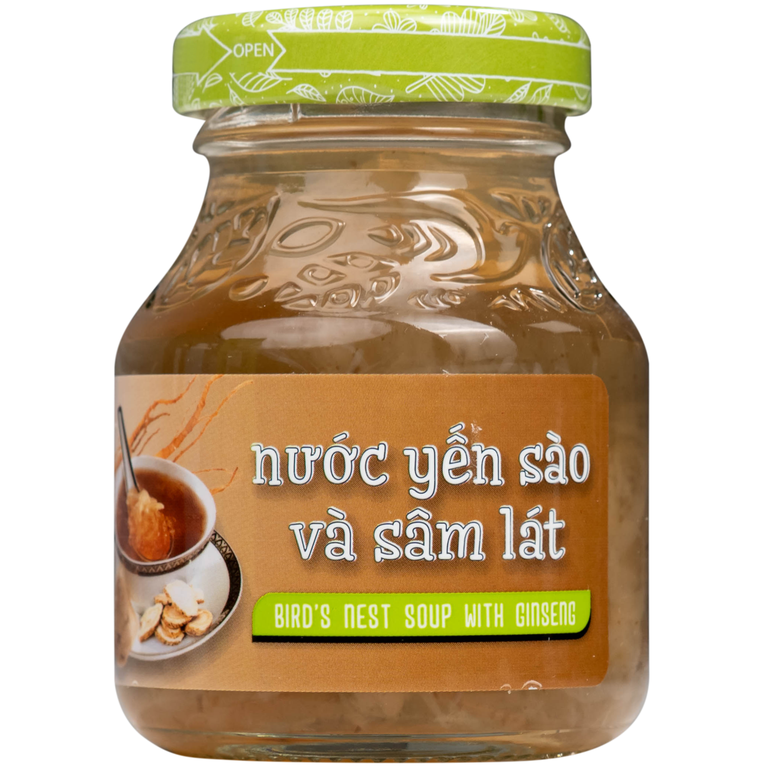 Nước Yến Sào Và Sâm Lát Greenbird (4 hũ x 72g)