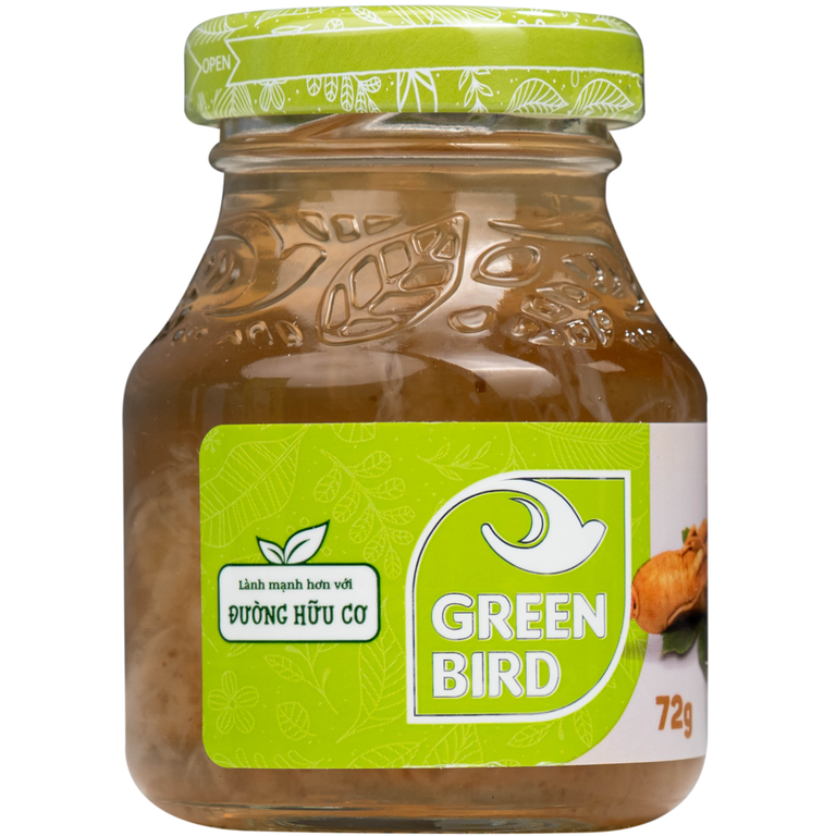 Nước Yến Sào Và Sâm Lát Greenbird (4 hũ x 72g)