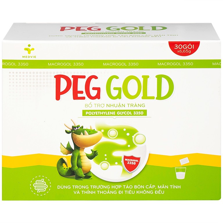 Bột pha uống Peg Gold Medvie Armephaco bổ trợ nhuận tràng (30 gói)