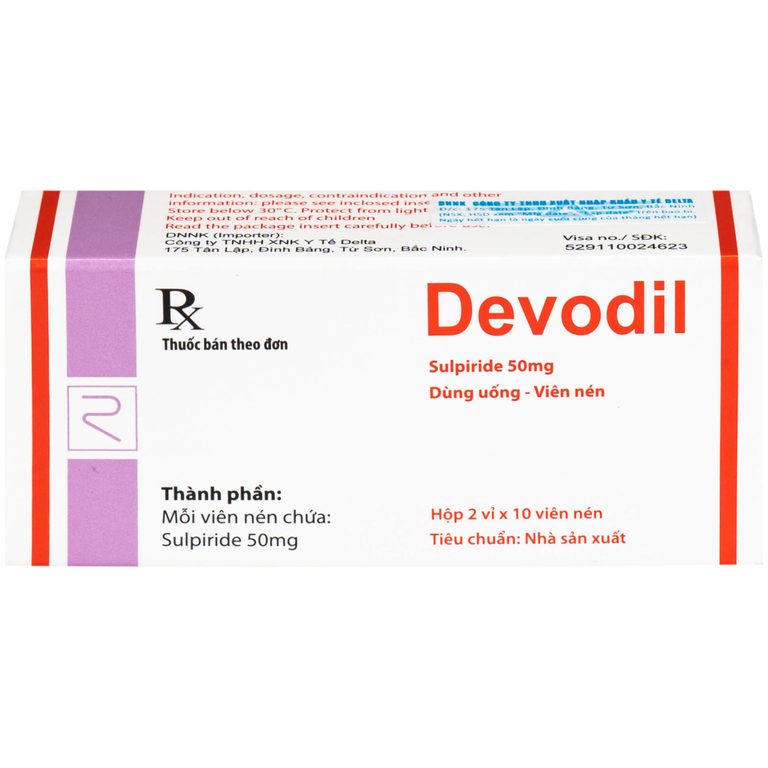 Thuốc Devodil Remedica điều trị ngắn hạn chứng lo âu, rối loạn hành vi nghiêm trọng (2 vỉ x 10 viên)