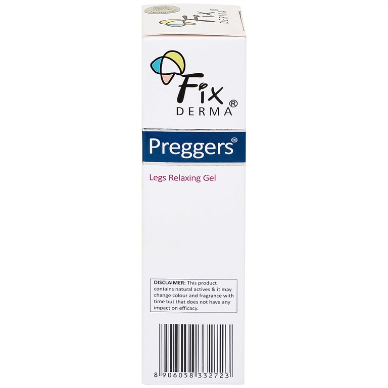 Gel Preggers Leg Relaxing 60g Fixderma dưỡng ẩm, giảm chuột rút, phù nề, giãn tĩnh mạch chân cho bà bầu 