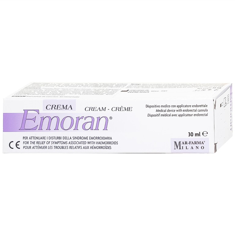 Kem Emoran Mar-Farma làm giảm các triệu chứng của bệnh trĩ, hỗ trợ làm dịu cơn ngứa và rát (30ml)