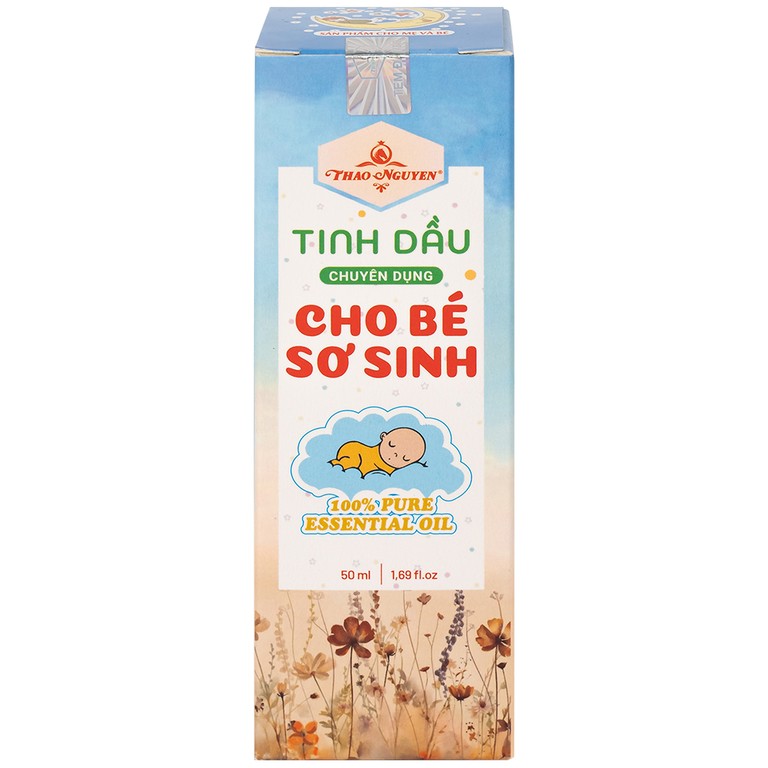 Tinh dầu cho bé sơ sinh Thảo Nguyên giúp phòng ngừa cảm lạnh, phòng gió, làm ấm phổi (50ml)
