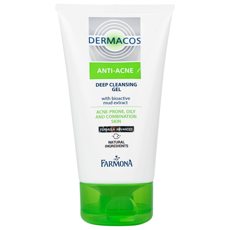 Gel rửa mặt Dermacos Anti Acne Deep Cleansing làm sạch sâu, ngừa mụn (150ml)