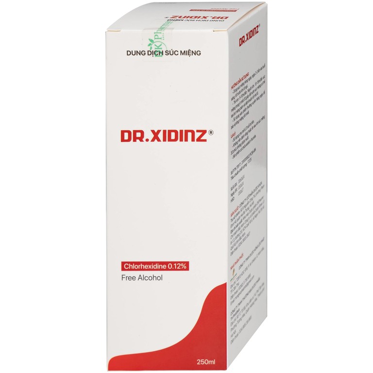 Nước súc miệng Dr.Xidinz 250ml DK Pharma loại bỏ và ngăn ngừa mảng bám, làm trắng răng