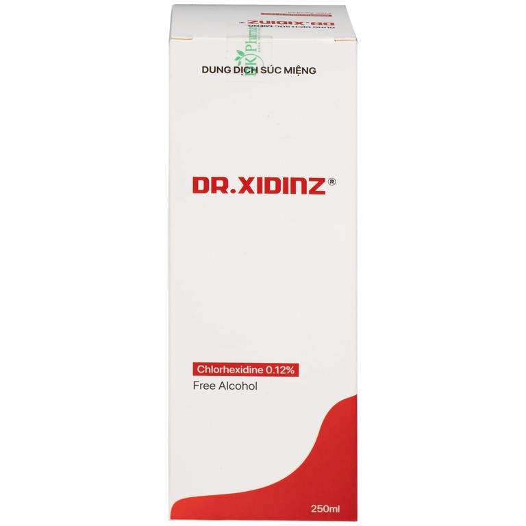 Nước súc miệng Dr.Xidinz 250ml DK Pharma loại bỏ và ngăn ngừa mảng bám, làm trắng răng