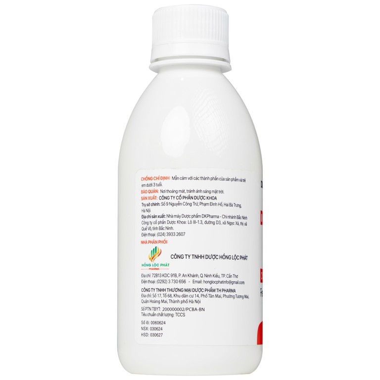Nước súc miệng Dr.Xidinz 250ml DK Pharma loại bỏ và ngăn ngừa mảng bám, làm trắng răng