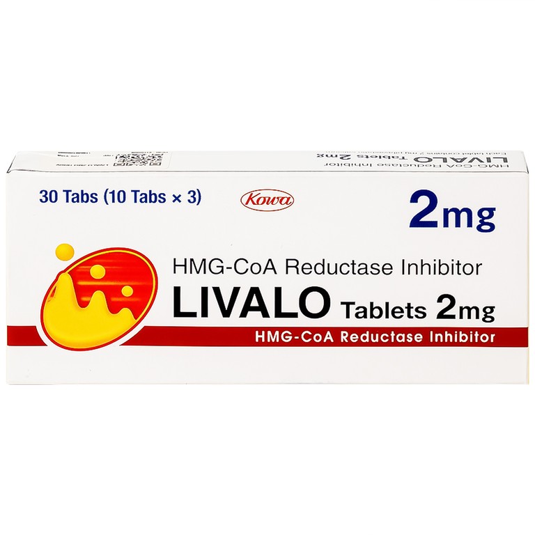 Thuốc Livalo 2mg Kowa trị tăng lipid máu nguyên (30 viên)