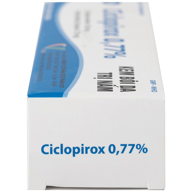 Kem bôi da Ciclopirox 0,77% VCP điều trị nấm da chân, nấm da đùi và nấm da toàn thân (15g)