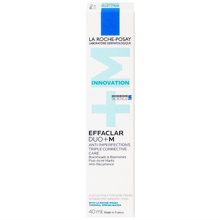 Kem dưỡng da La Roche-Posay Effaclar Duo (+) hỗ trợ giảm viêm và giảm mụn đỏ tấy trong vòng 12 giờ (40ml)