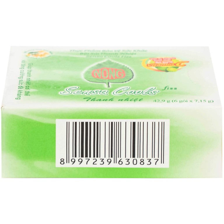 Bột sủi Sensa Cools Enesis giúp thanh nhiệt cơ thể và tăng cường sức đề kháng (6 gói x 7g)