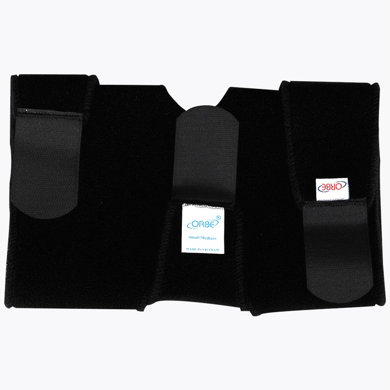 Băng thun gối H1 màu đen size S/M Orbe hỗ trợ vận động khi chơi thể thao