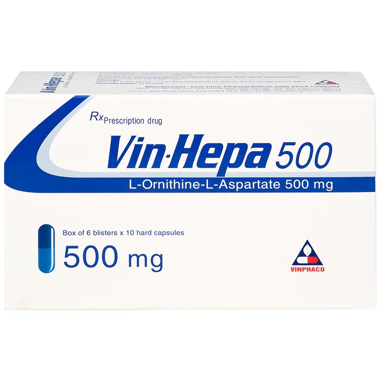 Thuốc Vin-Hepa 500 Vinphaco điều trị các bệnh lý ở gan (6 vỉ x 10 viên)