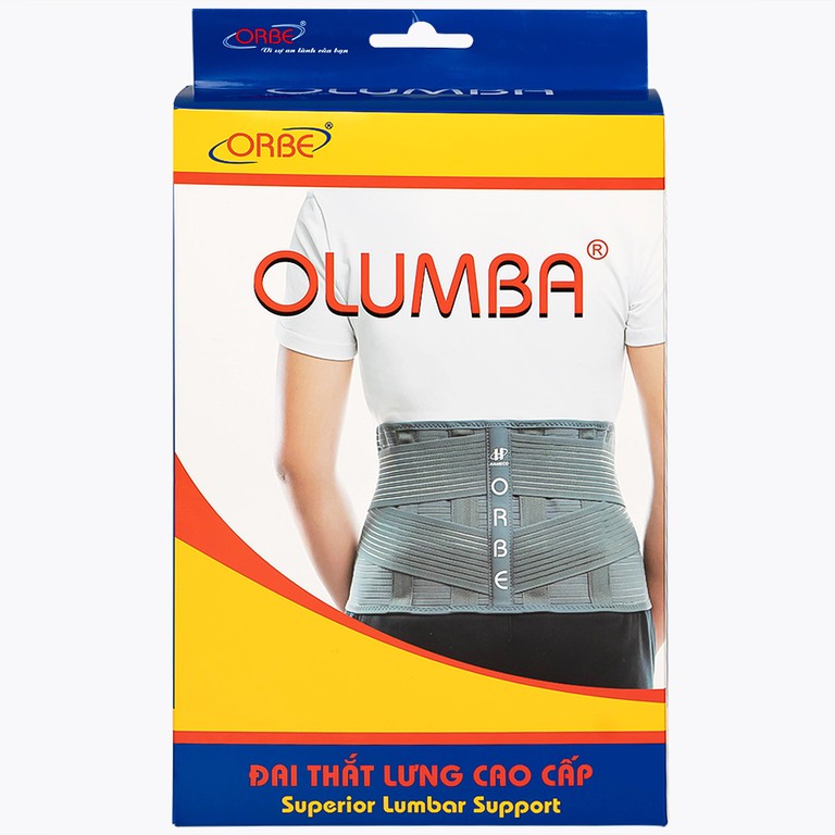 Đai thắt lưng cao cấp Olumba Size XL dự phòng tổn thương cột sống thắt lưng