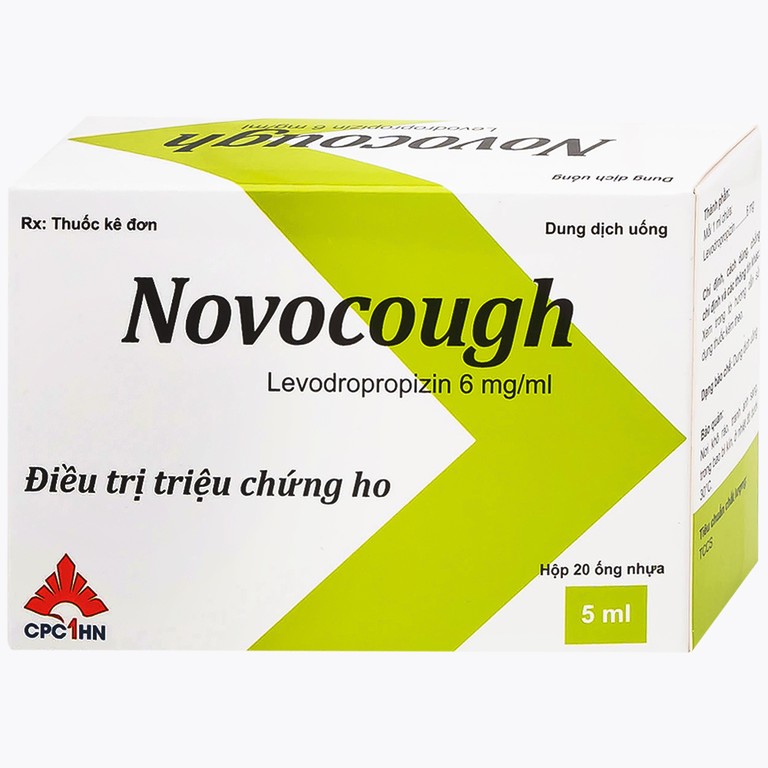 Dung dịch uống Novocough 6mg/ml CPC1HN điều trị triệu chứng ho (20 ống x 5ml)