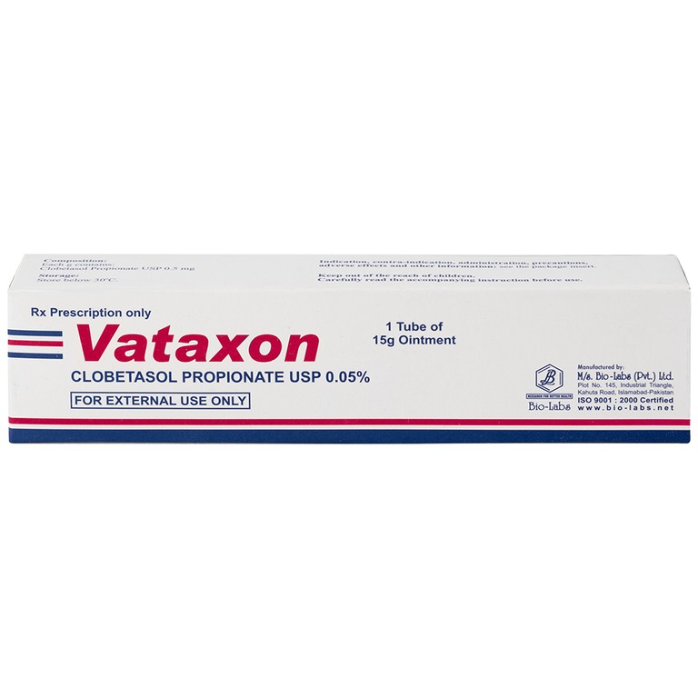 Thuốc mỡ bôi da Vataxon 15g M/s Bio-Labs điều trị ngắn ngày các bệnh da