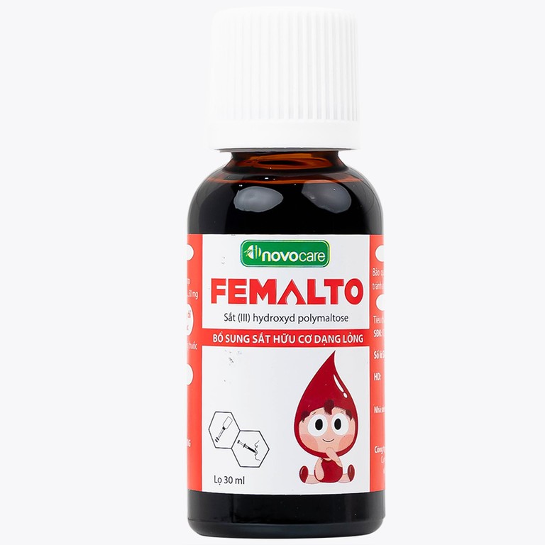 Dung dịch uống Femalto 30ml CPC1HN bổ sung sắt hữu cơ dạng lỏng
