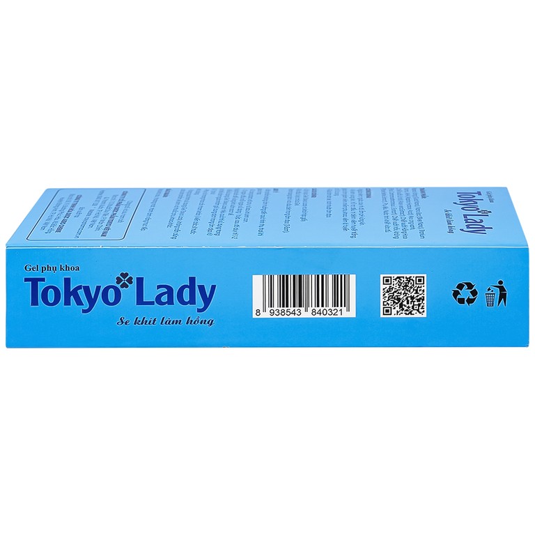 Gel phụ khoa Tokyo Lady 3ml Tokyo Pharma hỗ trợ ngừa viêm, ngứa, duy trì độ ẩm, pH vùng kín (5 tuýp)